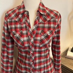 Theory Plaid Shirt Dress
